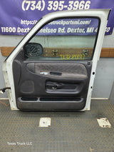 1994-2002 Dodge Ram 2nd Gen RH Passenger Side Front Door Regular Cab / 2 Door Ext Cab 1500 2500 3500 ROUND CORNER - White (Copy)