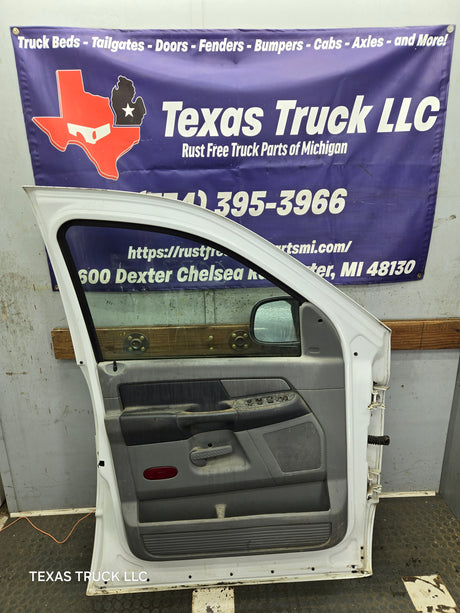 2003-2008 Dodge Ram 3rd Gen Driver Side Front Quad Cab Crew Cab Door 1500 2500 3500 4500 5500 - White