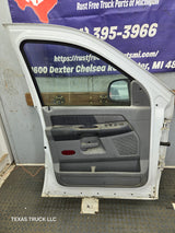 2003-2008 Dodge Ram 3rd Gen Driver Side Front Quad Cab Crew Cab Door 1500 2500 3500 4500 5500 - White