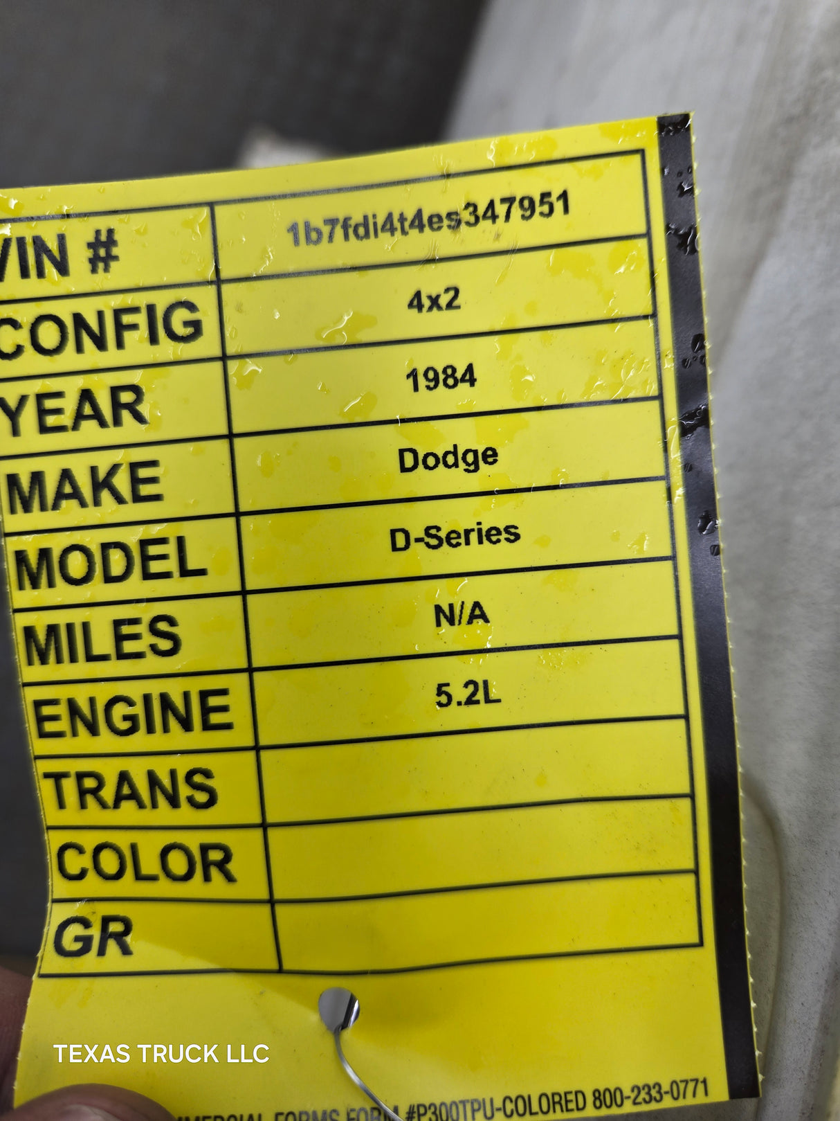 1981-1984 Dodge Ram First Gen LH Driver Side Front Door