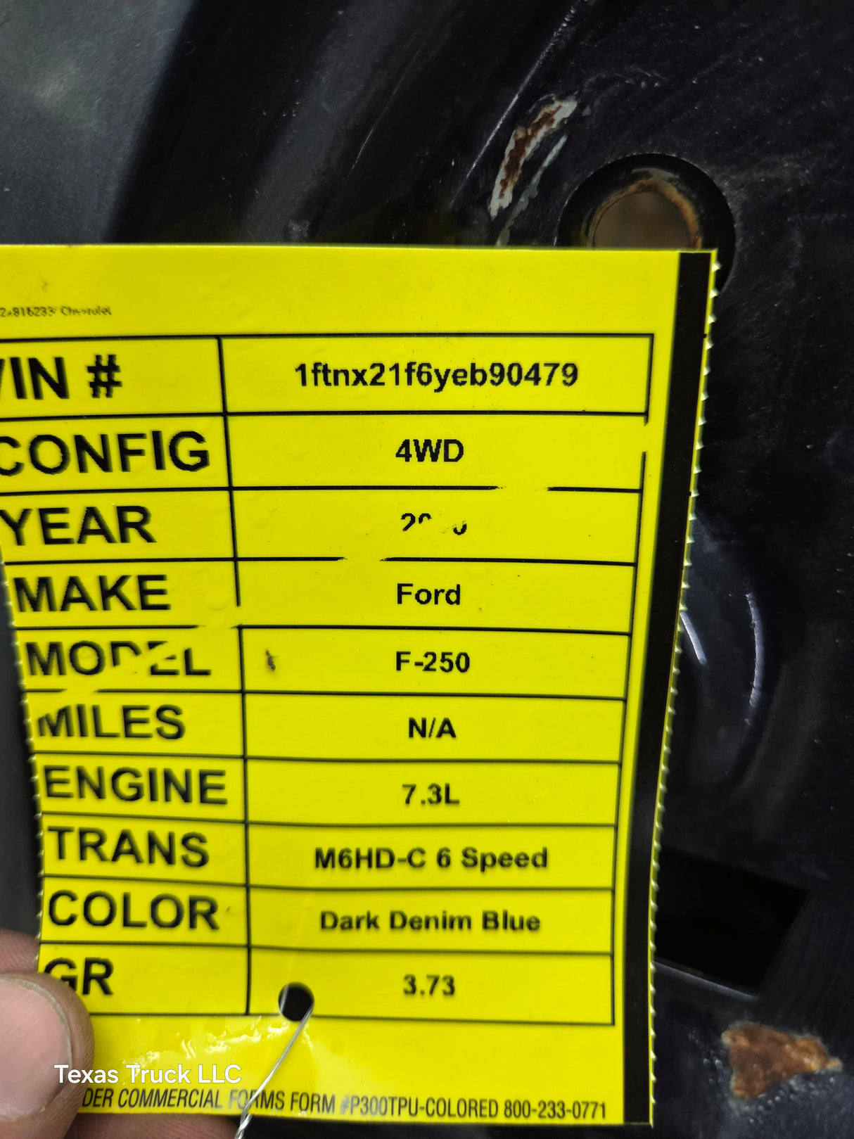 1999-2011 Ford Super Duty LH Driver Side Front Door F250 F350 F450 F550