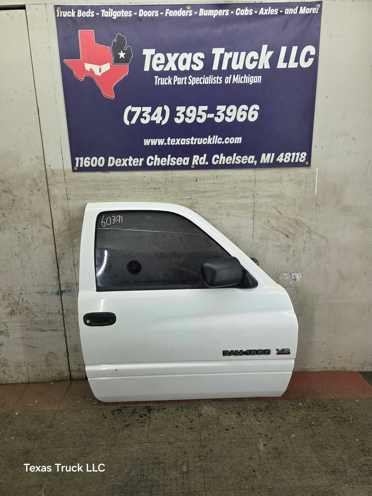 1994-2002 Dodge Ram 2nd Gen RH Passenger Side Front Door Regular Cab / 2 Door Ext Cab 1500 2500 3500 ROUND CORNER