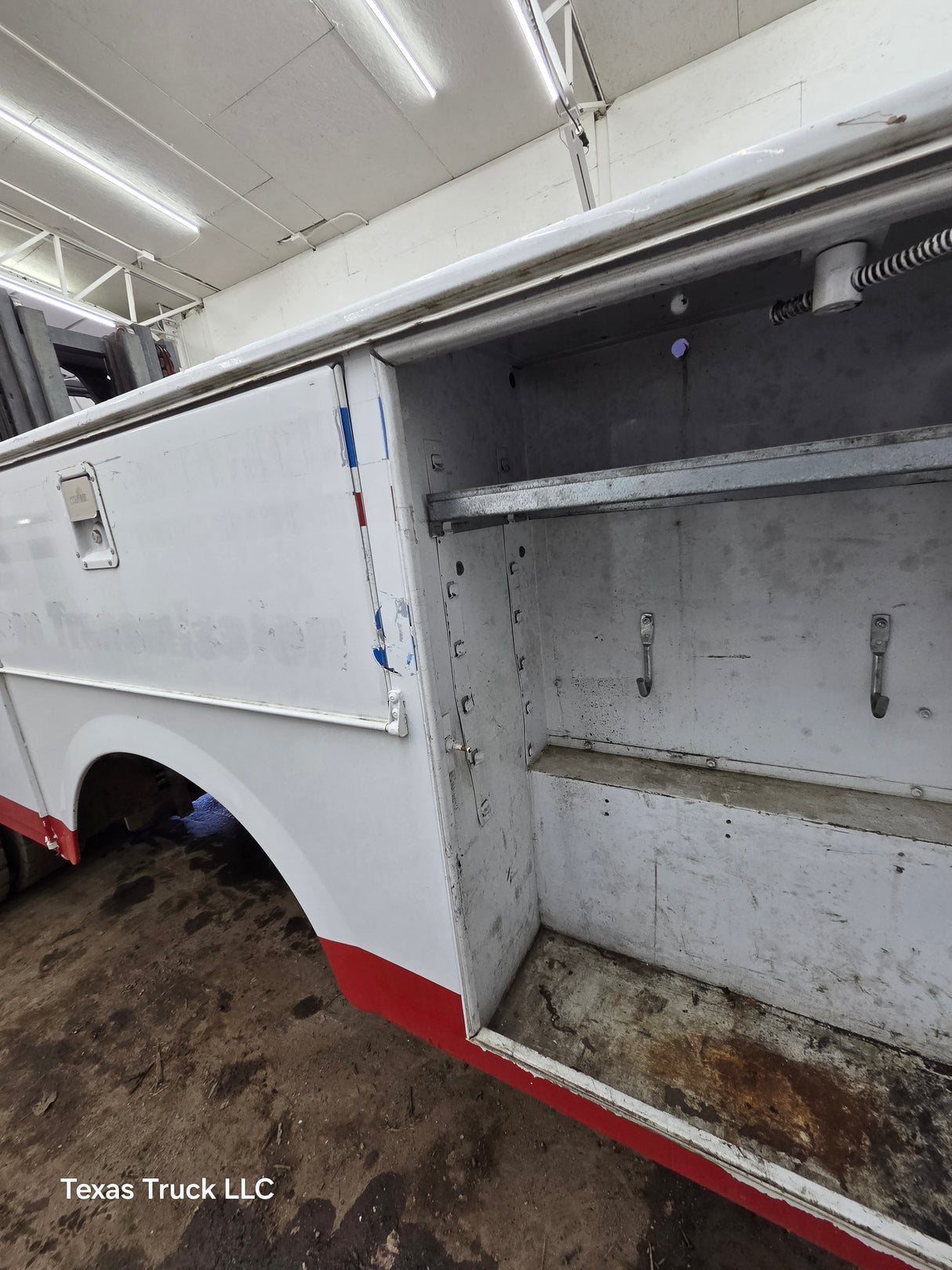 8' Steel Utility Service Body Truck Single Rear Wheel Utility Bed Universal