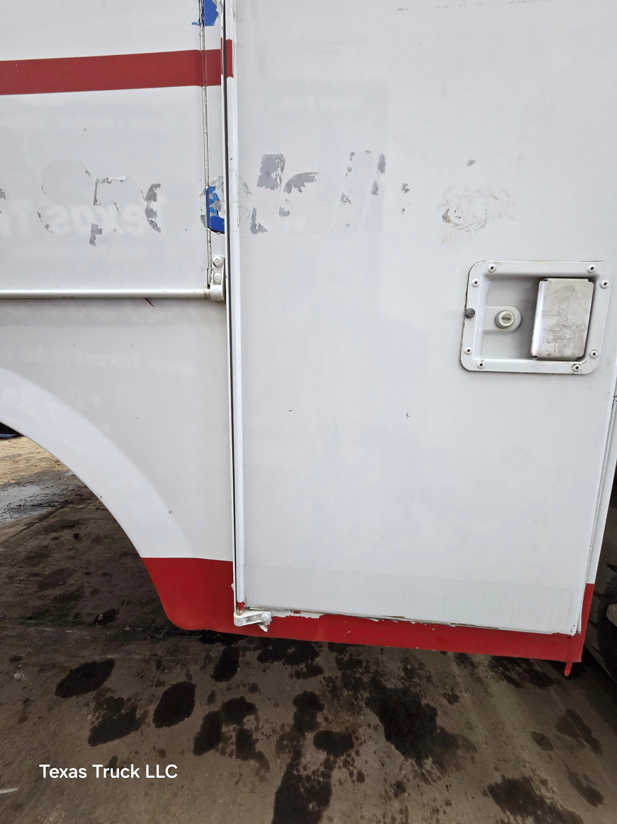 8' Steel Utility Service Body Truck Single Rear Wheel Utility Bed Universal