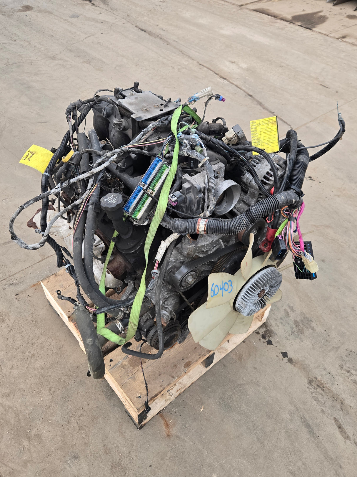 2005 Chevrolet GMC 2500 3500HD 6.0L Engine LS Vortec Gas Engine Runs Good