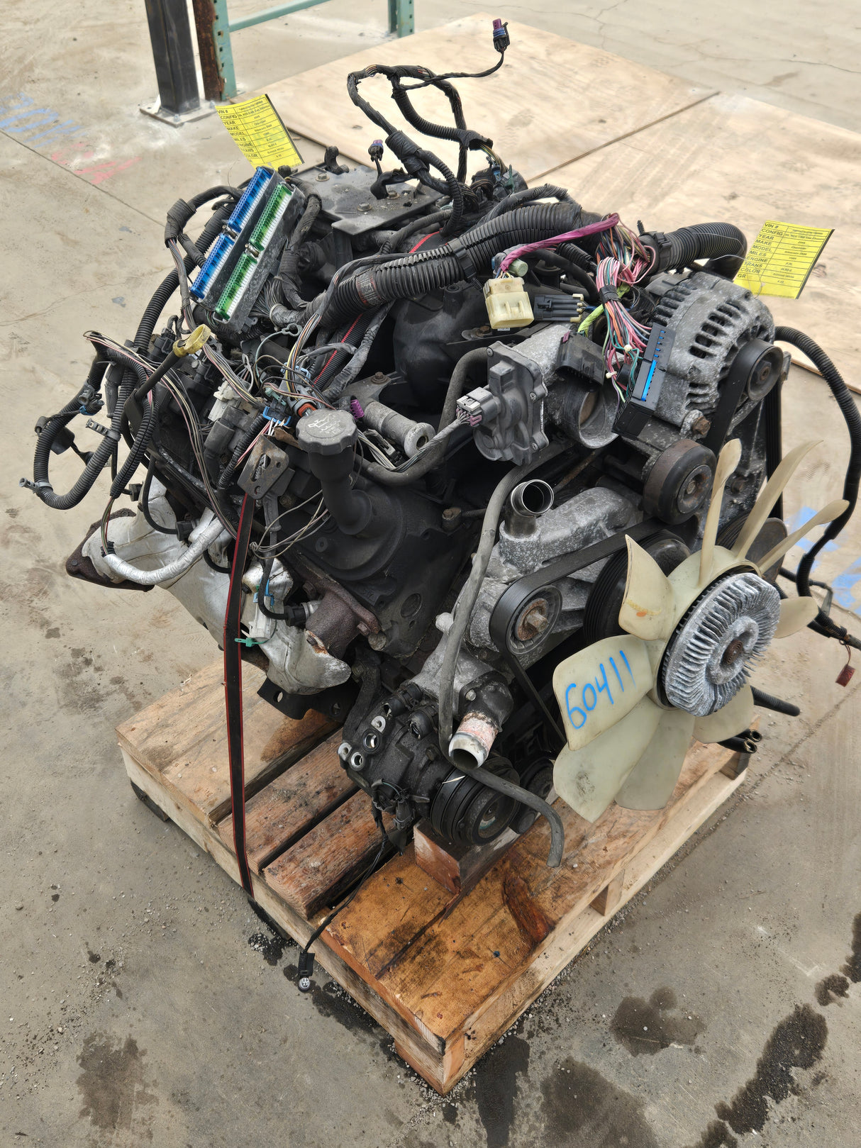 2005 Chevrolet GMC 2500 3500HD 6.0L Engine LS Vortec Gas Engine Runs Good 156k miles