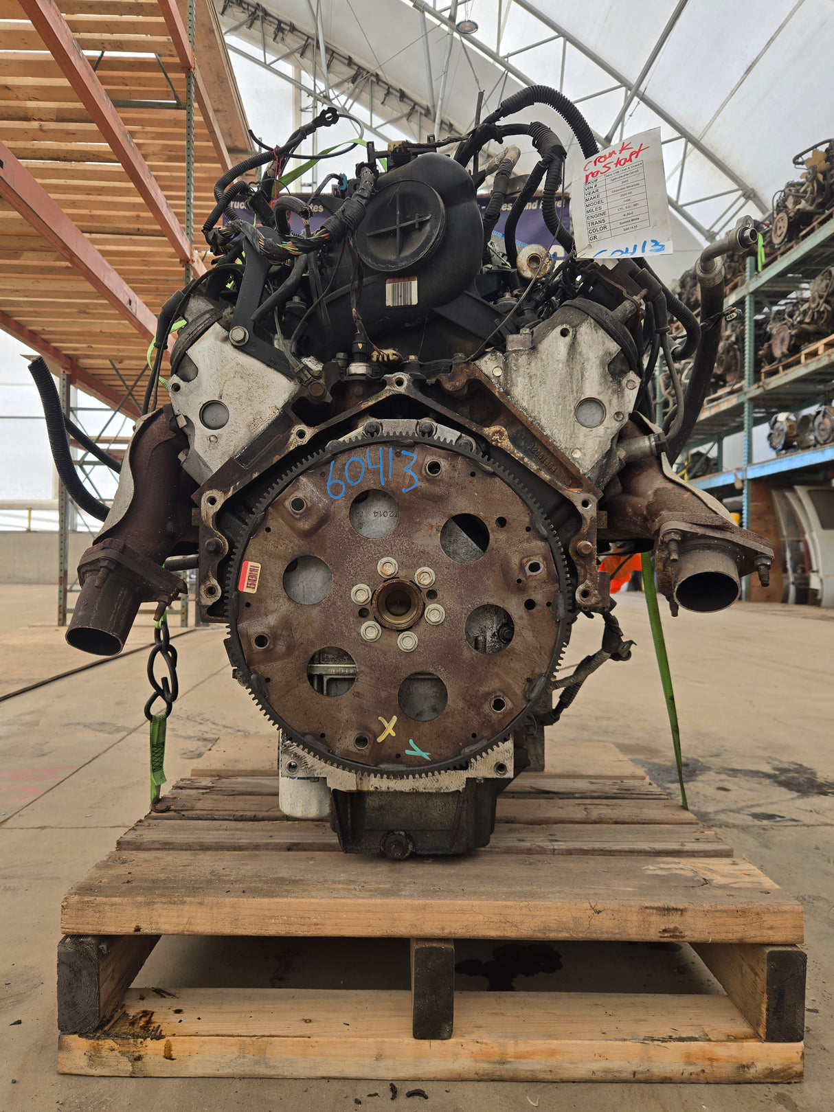 2005 Chevrolet GMC 2500 3500HD 6.0L Engine LS Vortec Gas Engine Crank NO Start CORE