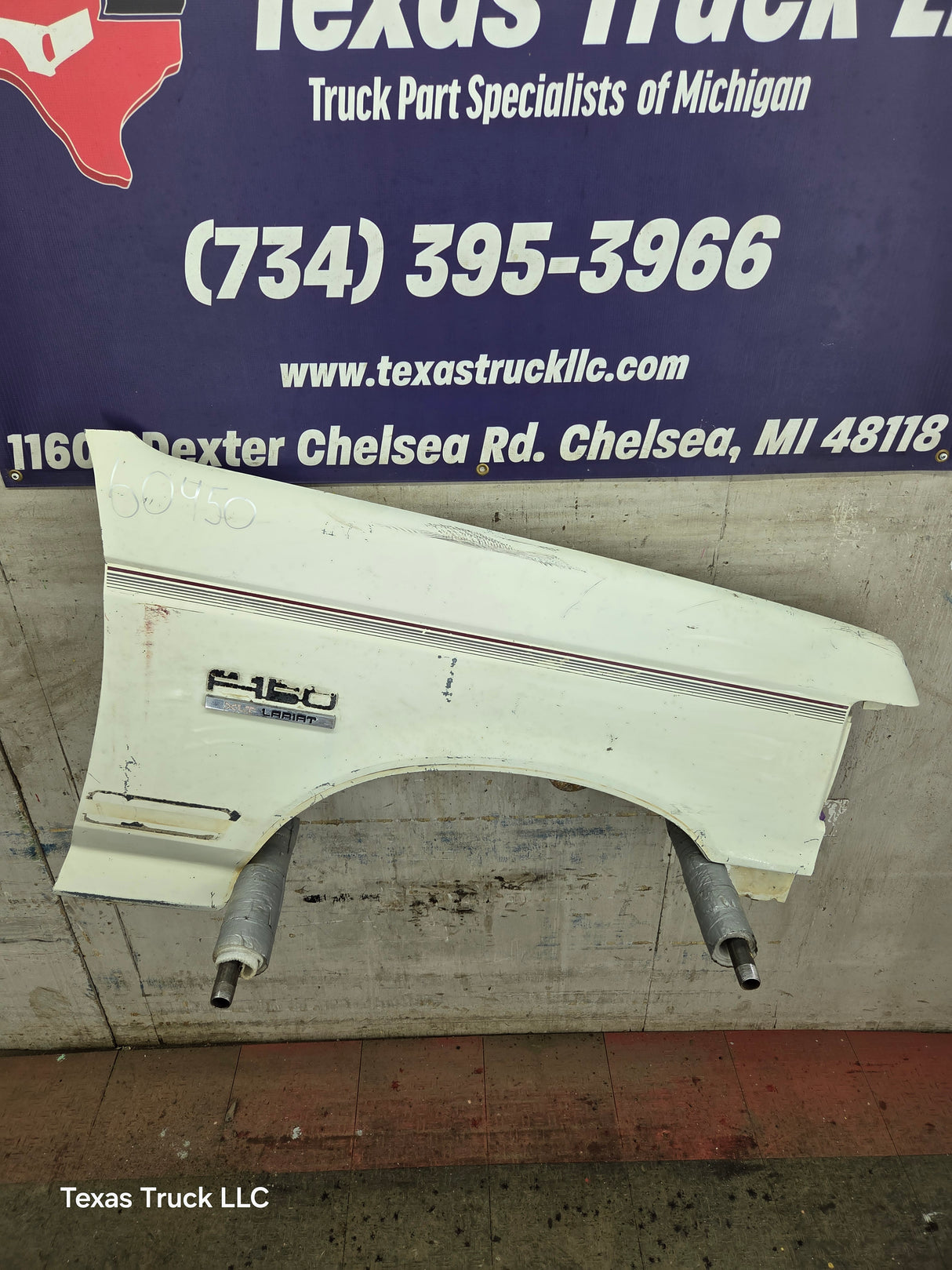 1987-1991 Ford F-150 F-250 F-350 F-450 F-550 Passenger side Fender
