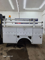 8' Steel Utility Service Body Truck Single Rear Wheel Utility Bed Universal