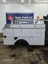 8' Steel Utility Service Body Truck Single Rear Wheel Utility Bed Universal