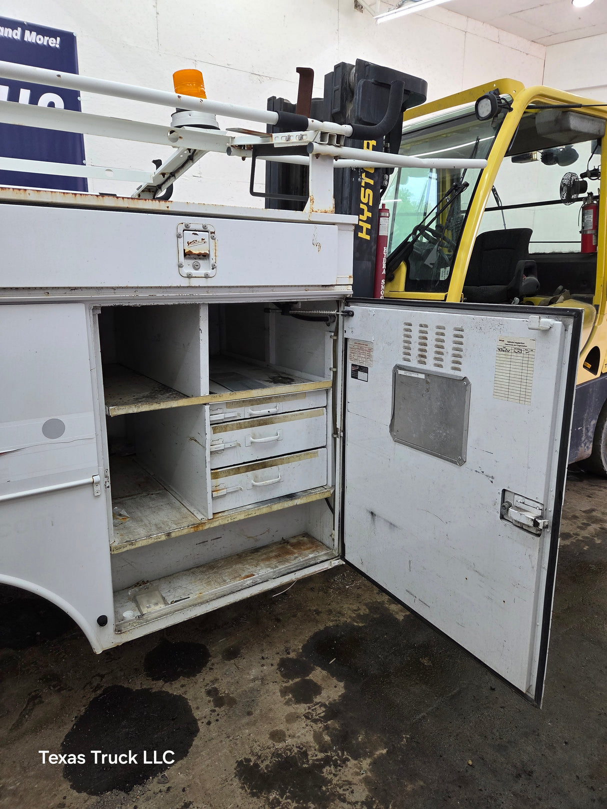 8' Steel Utility Service Body Truck Single Rear Wheel Utility Bed Universal