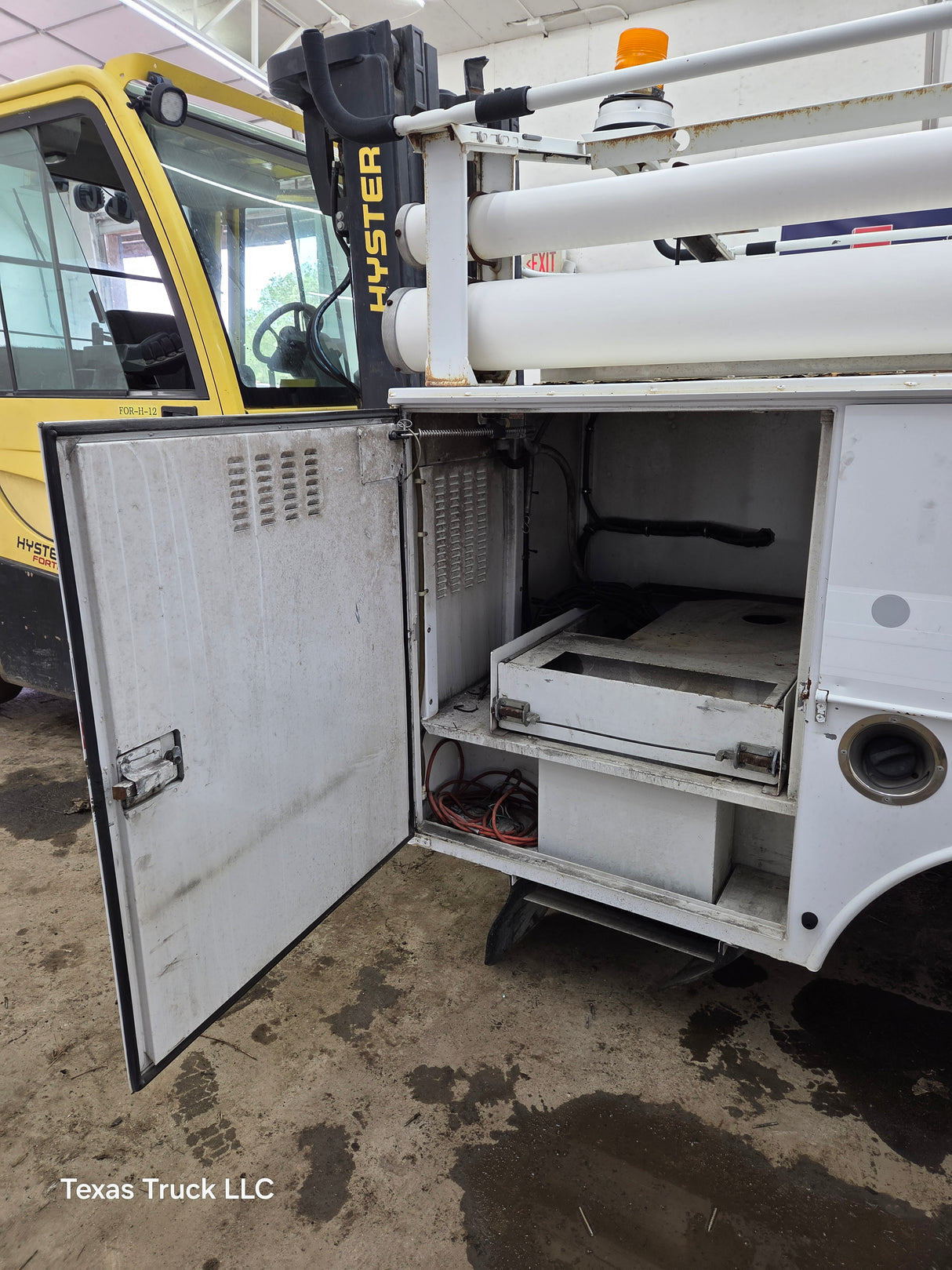 8' Steel Utility Service Body Truck Single Rear Wheel Utility Bed Universal