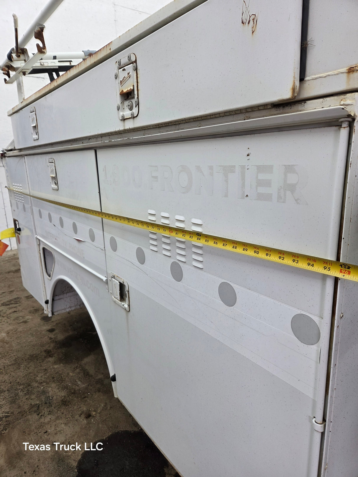 8' Steel Utility Service Body Truck Single Rear Wheel Utility Bed Universal