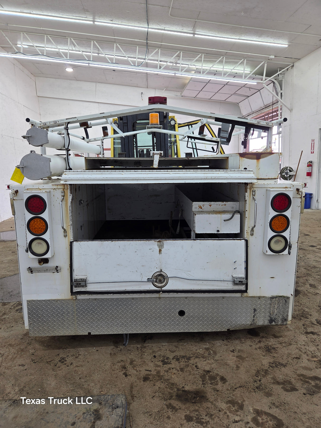 8' Steel Utility Service Body Truck Single Rear Wheel Utility Bed Universal