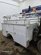 8' Steel Utility Service Body Truck Single Rear Wheel Utility Bed Universal