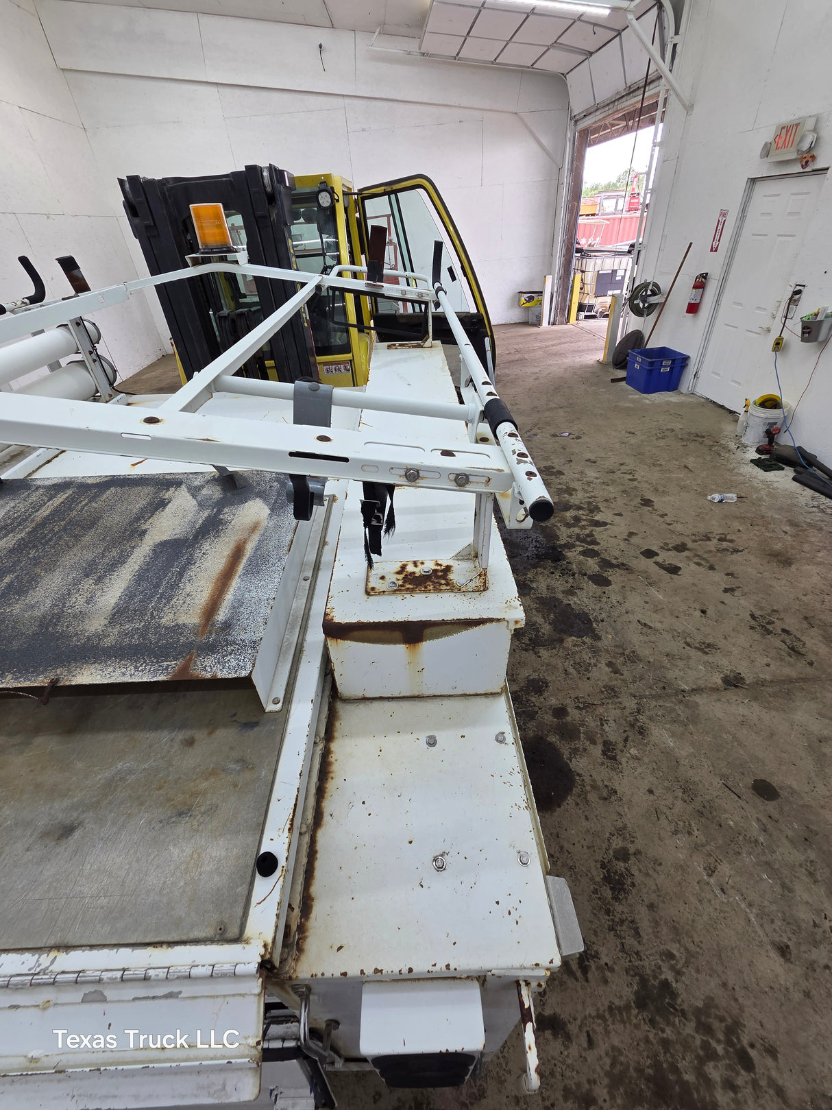 8' Steel Utility Service Body Truck Single Rear Wheel Utility Bed Universal