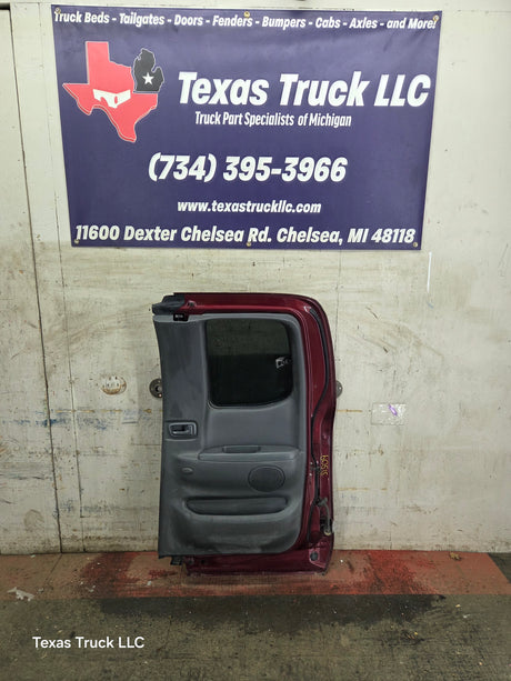 2000-2006 Toyota Tundra Extended Cab Passenger Side Rear Door Rear RH