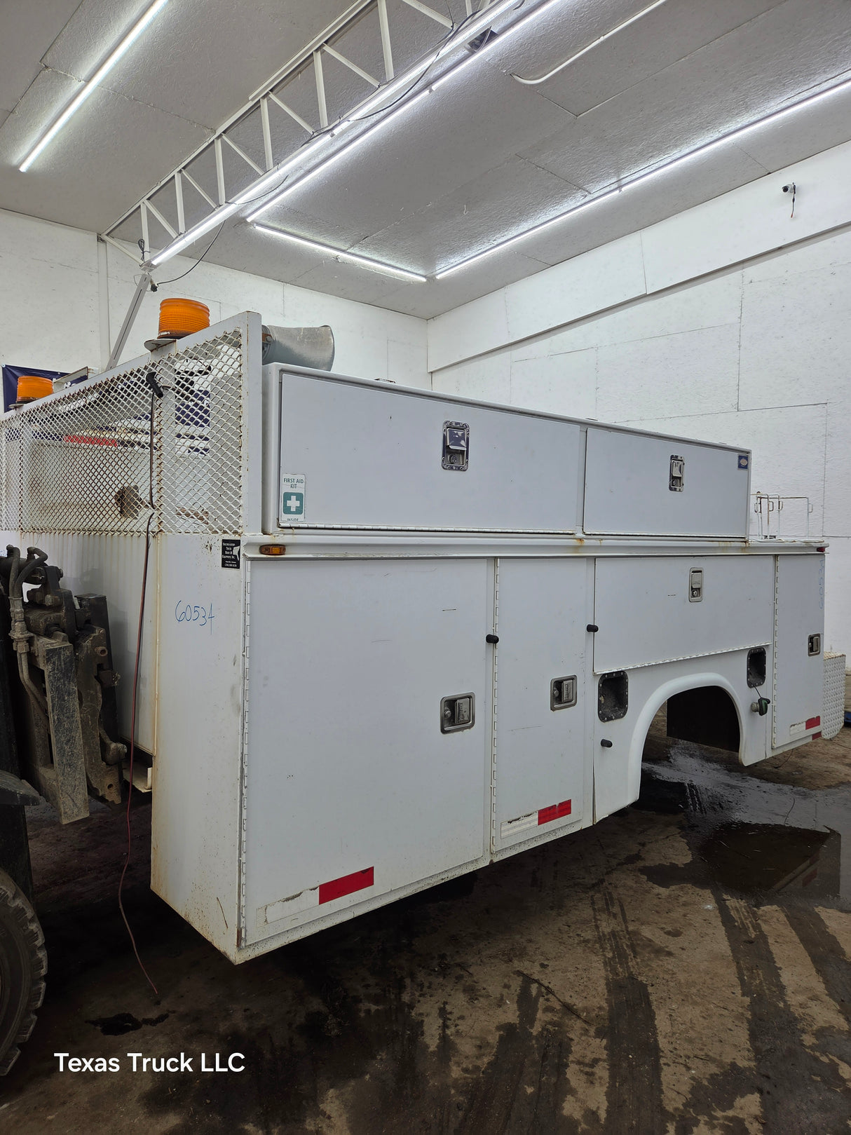 11' Steel Utility Service Body Utility Bed Universal For Dual Rear Wheel Truck