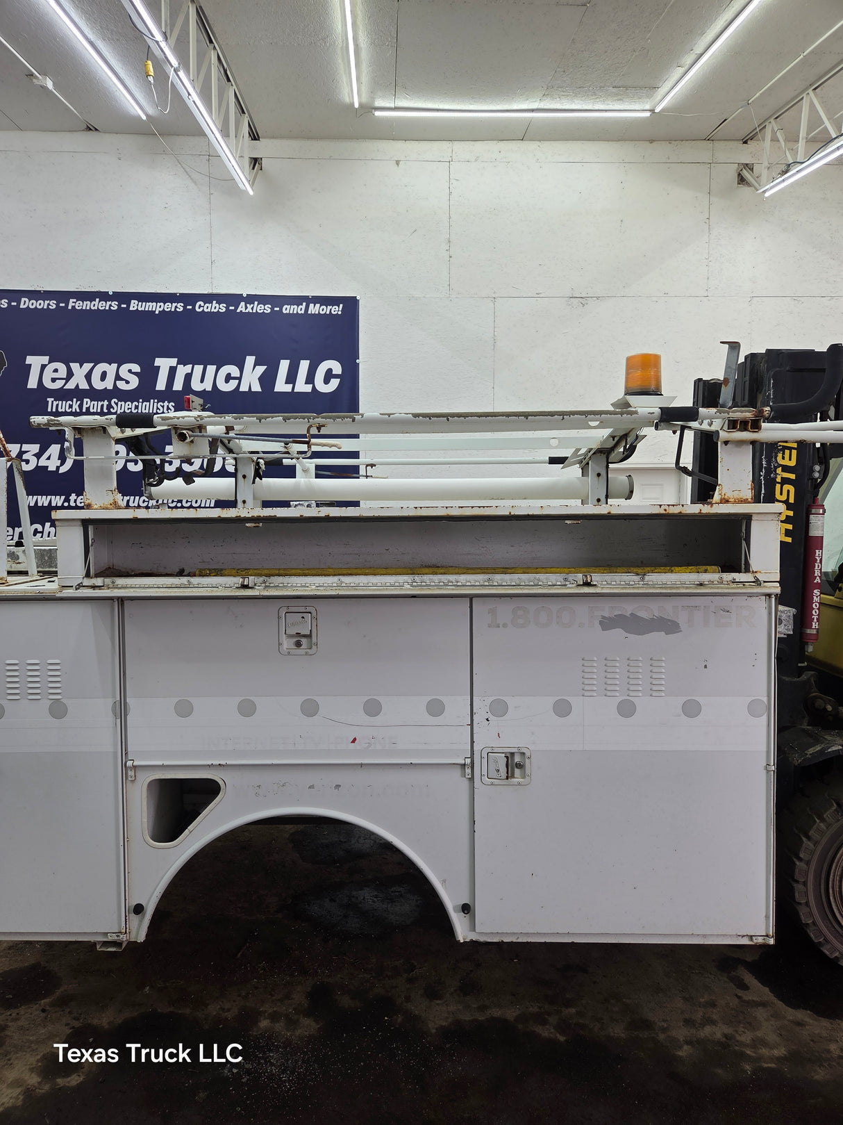 8' Steel Utility Service Body Truck Single Rear Wheel Utility Bed Universal With Generator