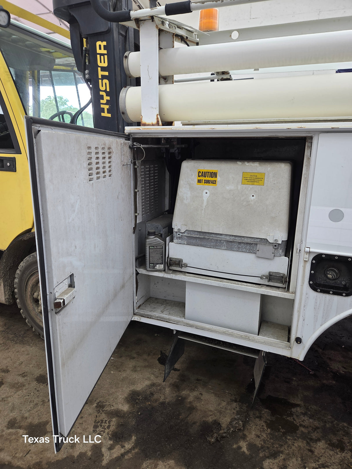8' Steel Utility Service Body Truck Single Rear Wheel Utility Bed Universal With Generator