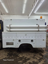 9' Steel High Rise Service Body For Dual Rear Wheel Truck Universal Utility Bed Built in Generator