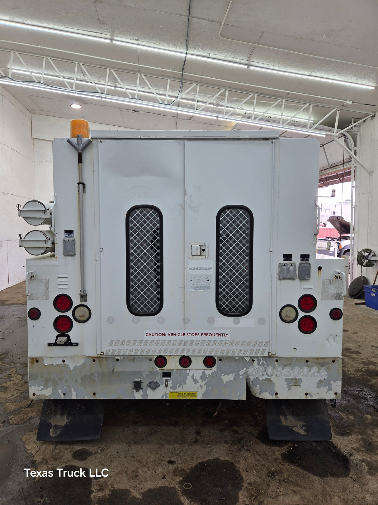 9' Steel High Rise Service Body For Dual Rear Wheel Truck Universal Utility Bed Built in Generator