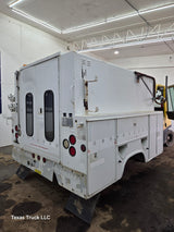 9' Steel High Rise Service Body For Dual Rear Wheel Truck Universal Utility Bed Built in Generator