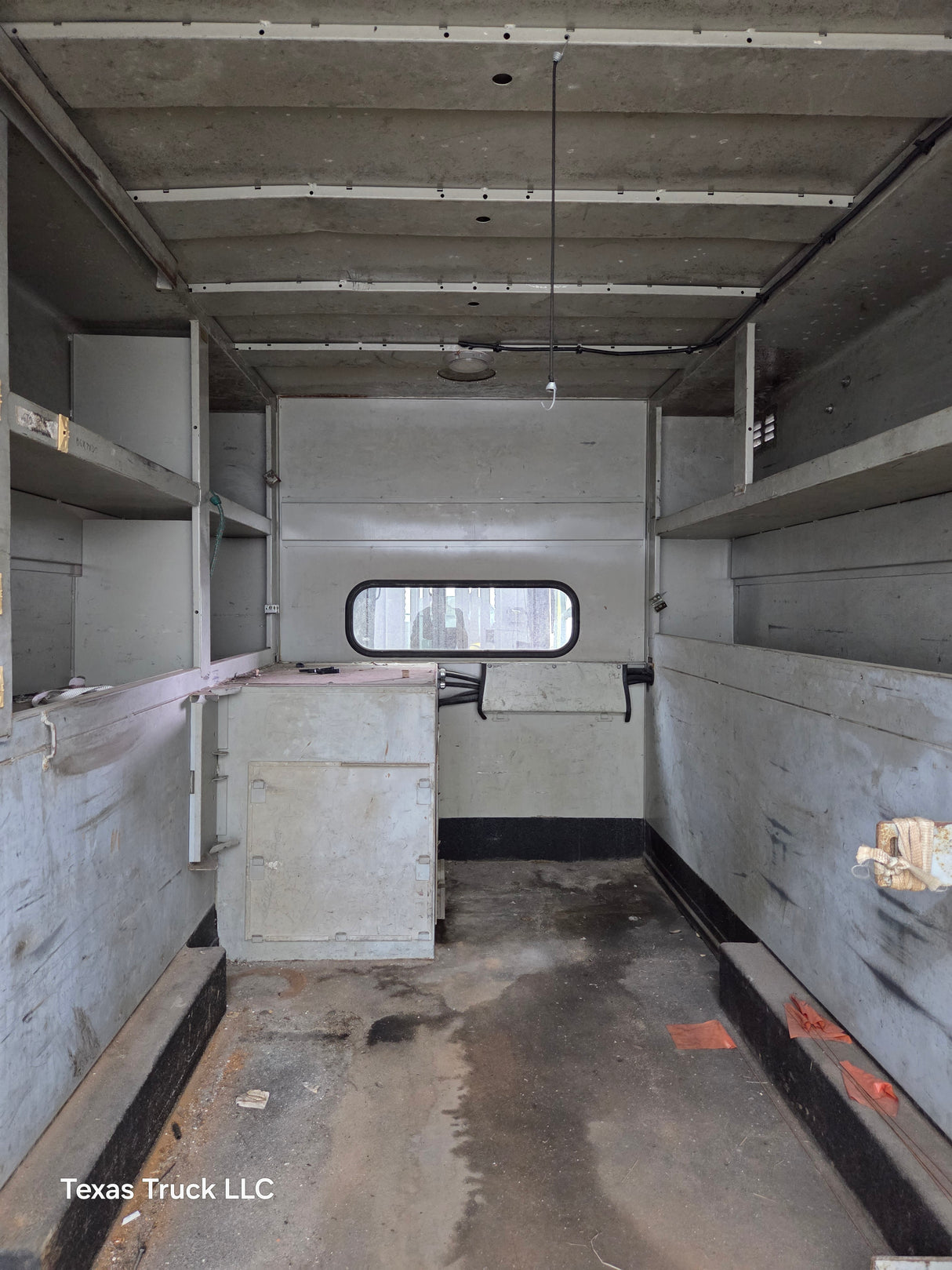 9' Steel High Rise Service Body For Dual Rear Wheel Truck Universal Utility Bed Built in Generator