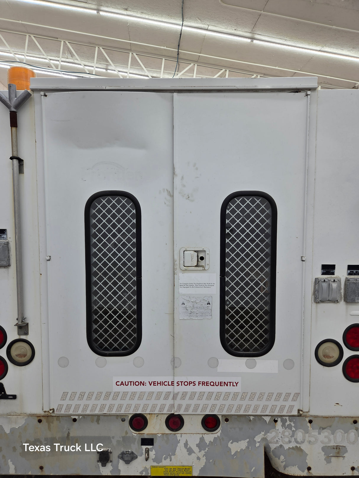 9' Steel High Rise Service Body For Dual Rear Wheel Truck Universal Utility Bed Built in Generator
