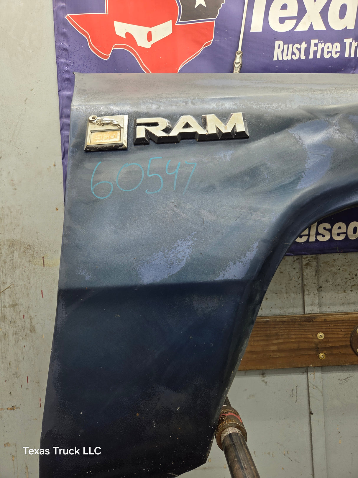 1981-1993 Dodge Ram 1st Gen RH Passenger Side Front Fender W150 W250 W350 D150 D250 D350 Ramcharger