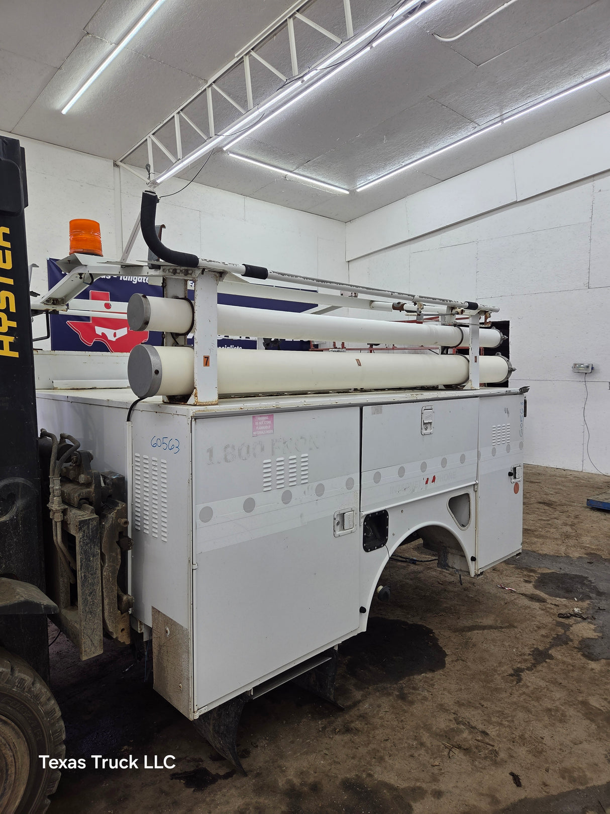 8' Steel Utility Service Body Truck Single Rear Wheel Utility Bed Universal