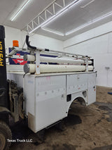 8' Steel Utility Service Body Truck Single Rear Wheel Utility Bed Universal