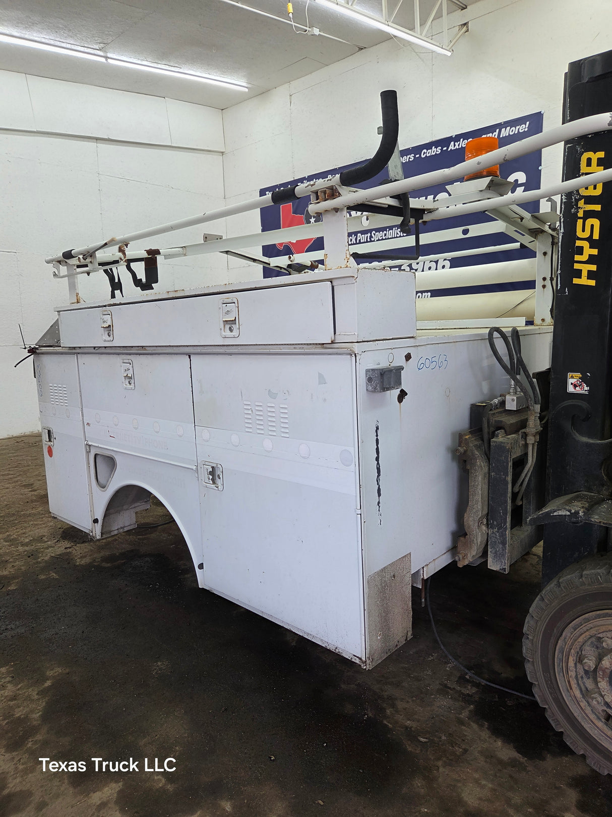 8' Steel Utility Service Body Truck Single Rear Wheel Utility Bed Universal