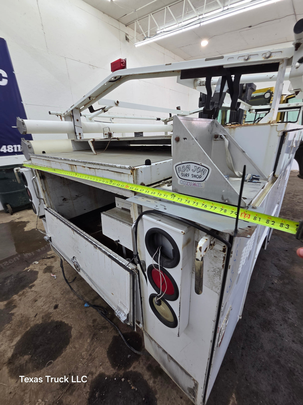 8' Steel Utility Service Body Truck Single Rear Wheel Utility Bed Universal