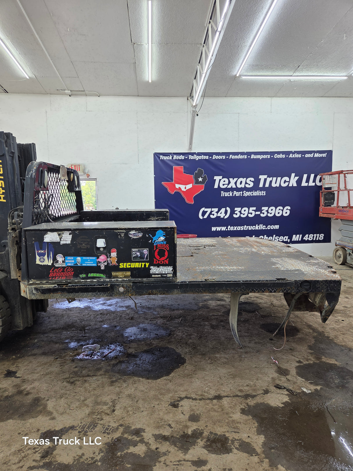 9' Steel Pickup Truck Dual Rear Wheel Utility Flatbed Universal