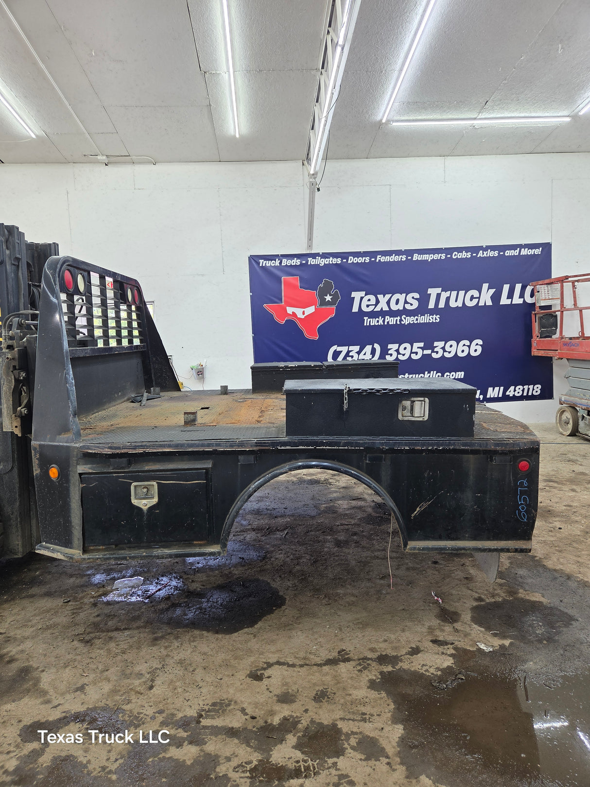 8.5' Steel Pickup Truck Dual Rear Wheel Utility Flatbed Universal
