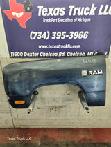 1981-1993 Dodge Ram 1st Gen LH Driver Side Front Fender W150 W250 W350 D150 D250 D350 Ramcharger