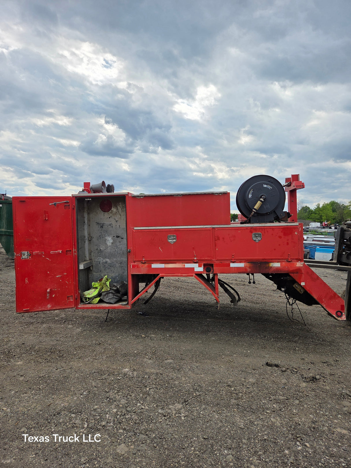 12' Steel Utility Service Body Truck Dual Rear Wheel Utility Hydraulic Bed Universal