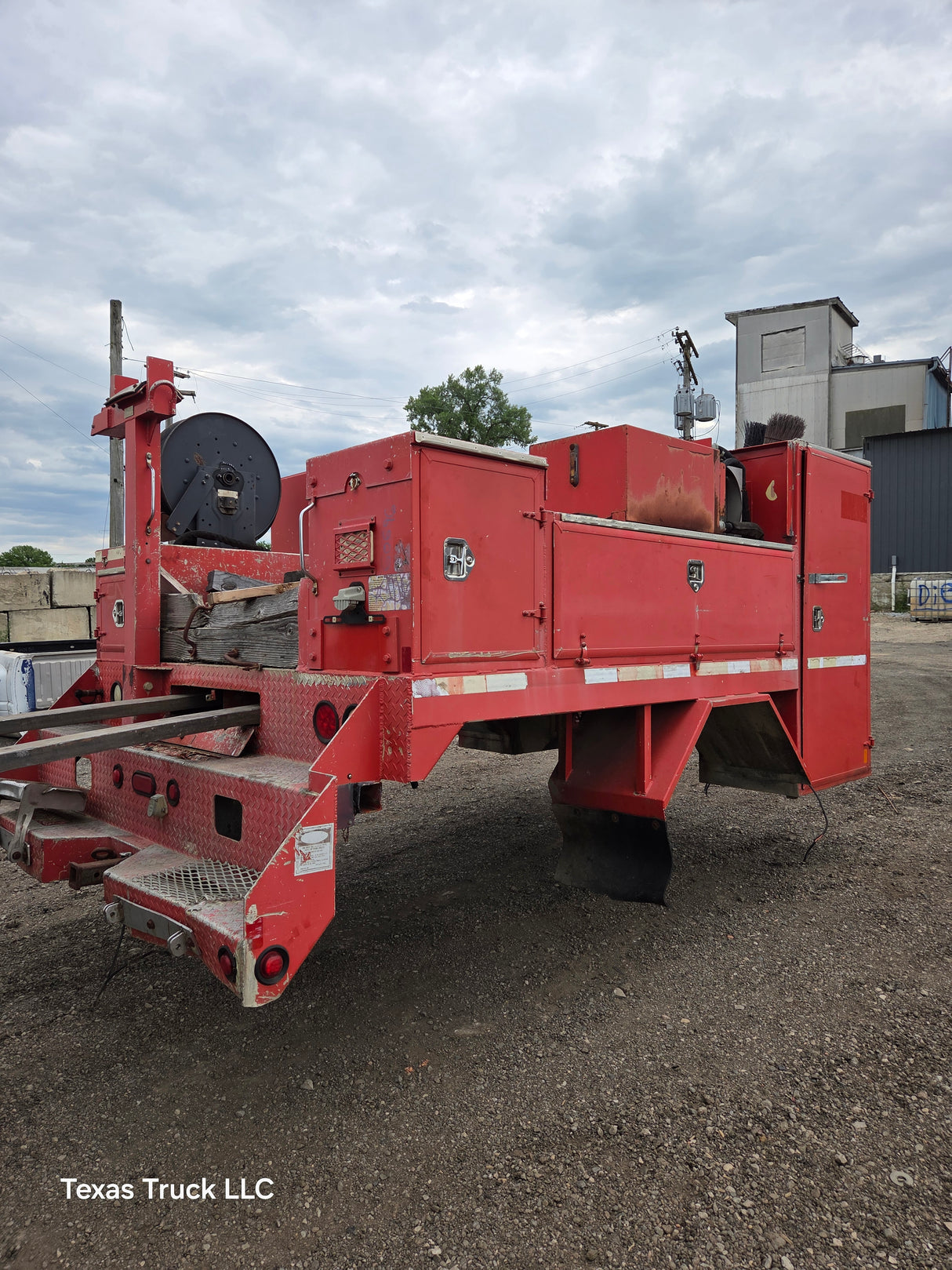12' Steel Utility Service Body Truck Dual Rear Wheel Utility Hydraulic Bed Universal