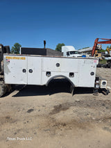 11' Steel Utility Crane Service Body For Dual Rear Wheel Utility Bed Universal