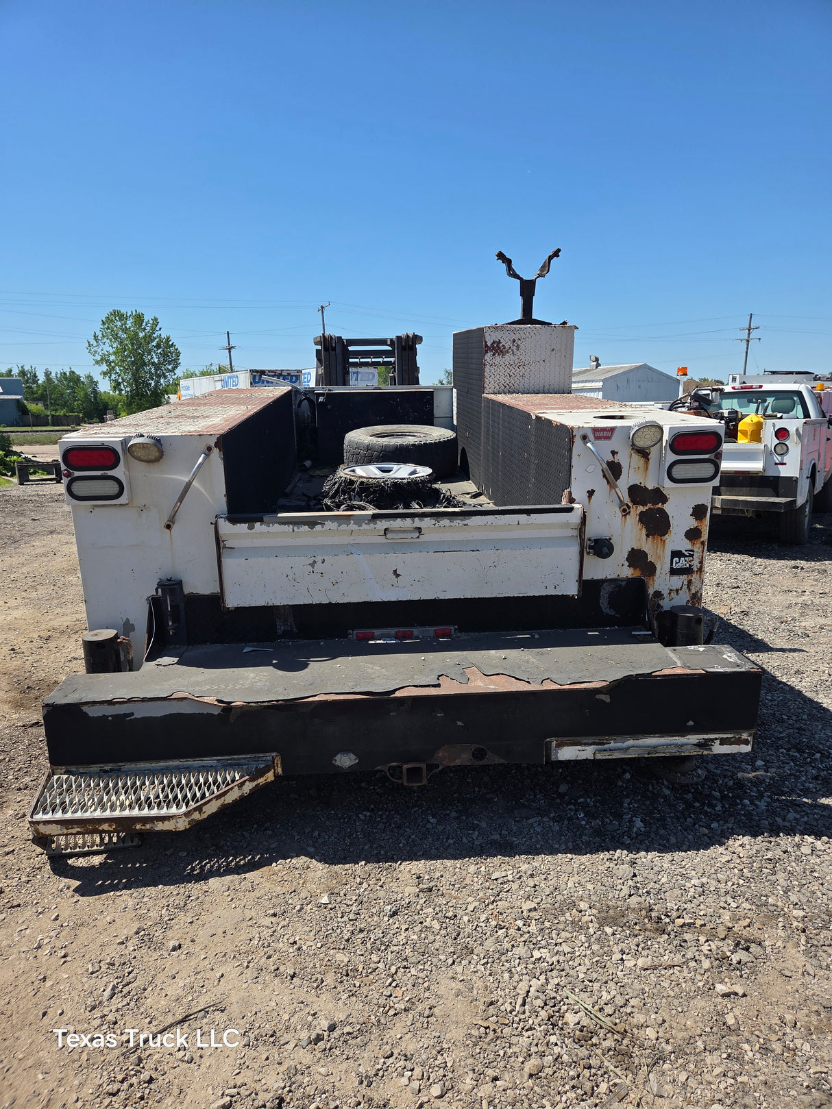 11' Steel Utility Crane Service Body For Dual Rear Wheel Utility Bed Universal