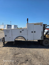 11' Steel Utility Crane Service Body For Dual Rear Wheel Utility Bed Universal