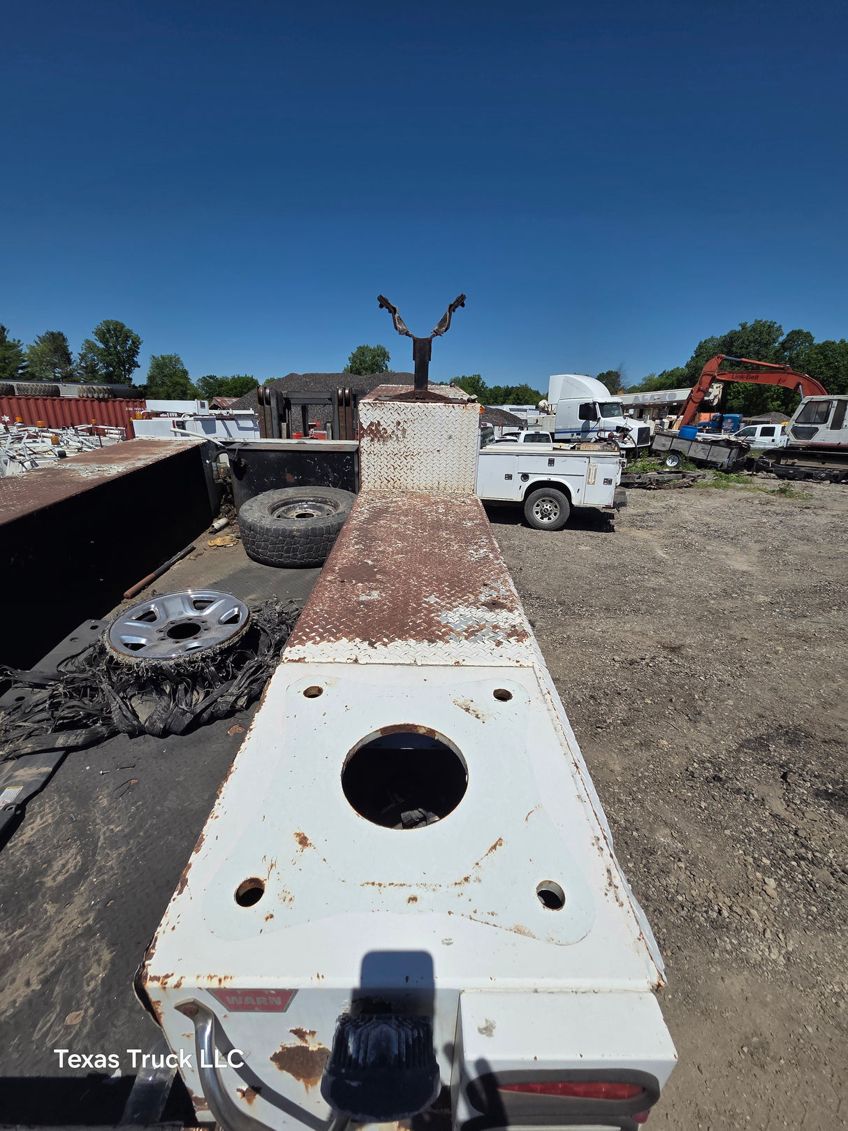 11' Steel Utility Crane Service Body For Dual Rear Wheel Utility Bed Universal