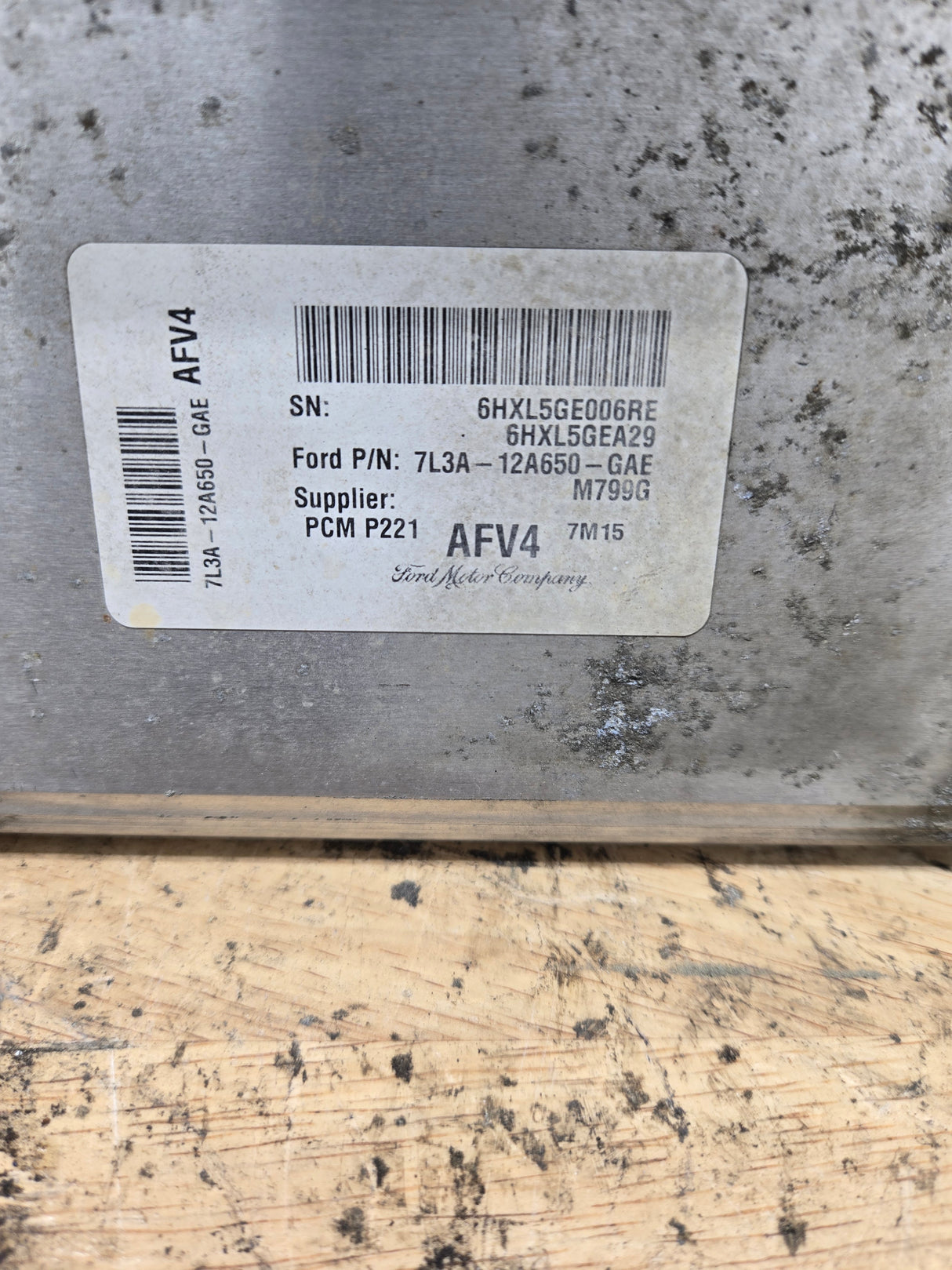 2008 Ford F150 5.4L PCM AFV4 / 7L3A-12A650-GAE