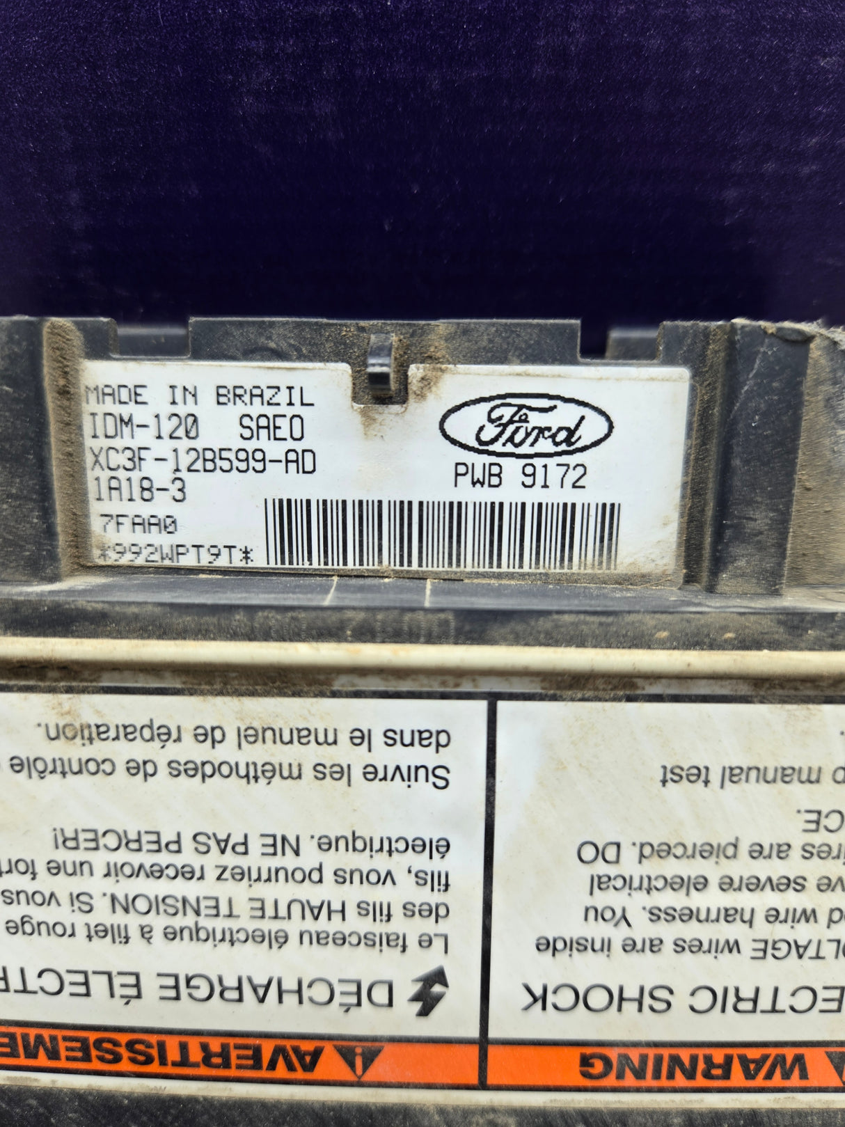 1999-2003 Ford F250 F350 F450 F550 7.3L IDM 120 / XC3F-12B599-AD