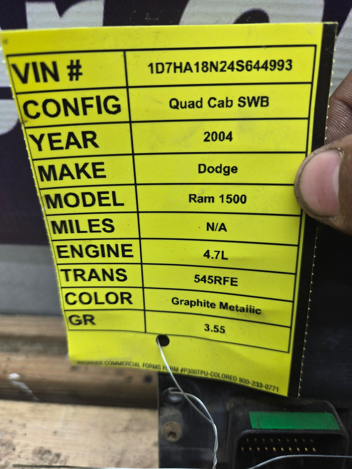 2004 Dodge Ram 1500 4.7L PCM P56029248AB