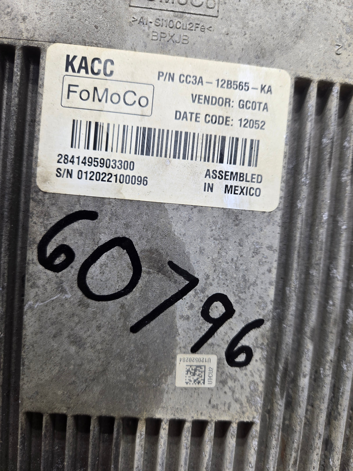 2012 Ford F450 F550 6.7L TCM KACC / CC3A-12B565-KA