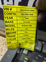 2007-2009 Chevrolet Silverado / GMC Sierra 1500 2500 3500 Engine Bay Fuse Box