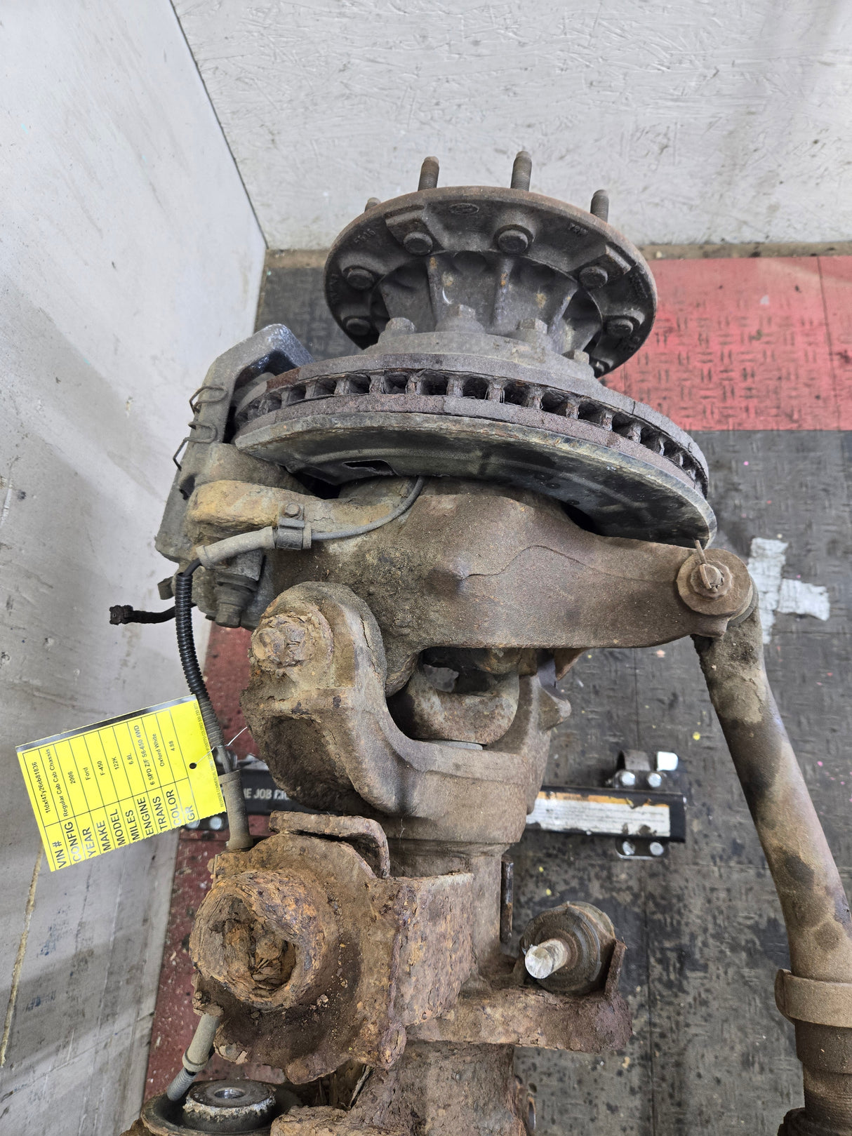 2005-2016 Ford F450 F550 Super Duty Front Axle 4.88 Gear Ratio DRW 10 Lug 122k miles