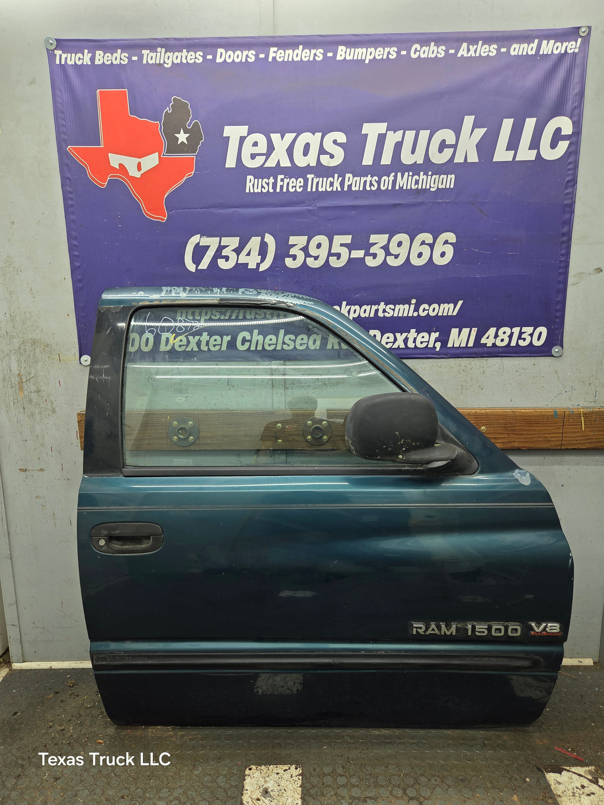 1994-2002 Dodge Ram 2nd Gen Quad Cab 4 Door Square Corner RH Passenger Side Door